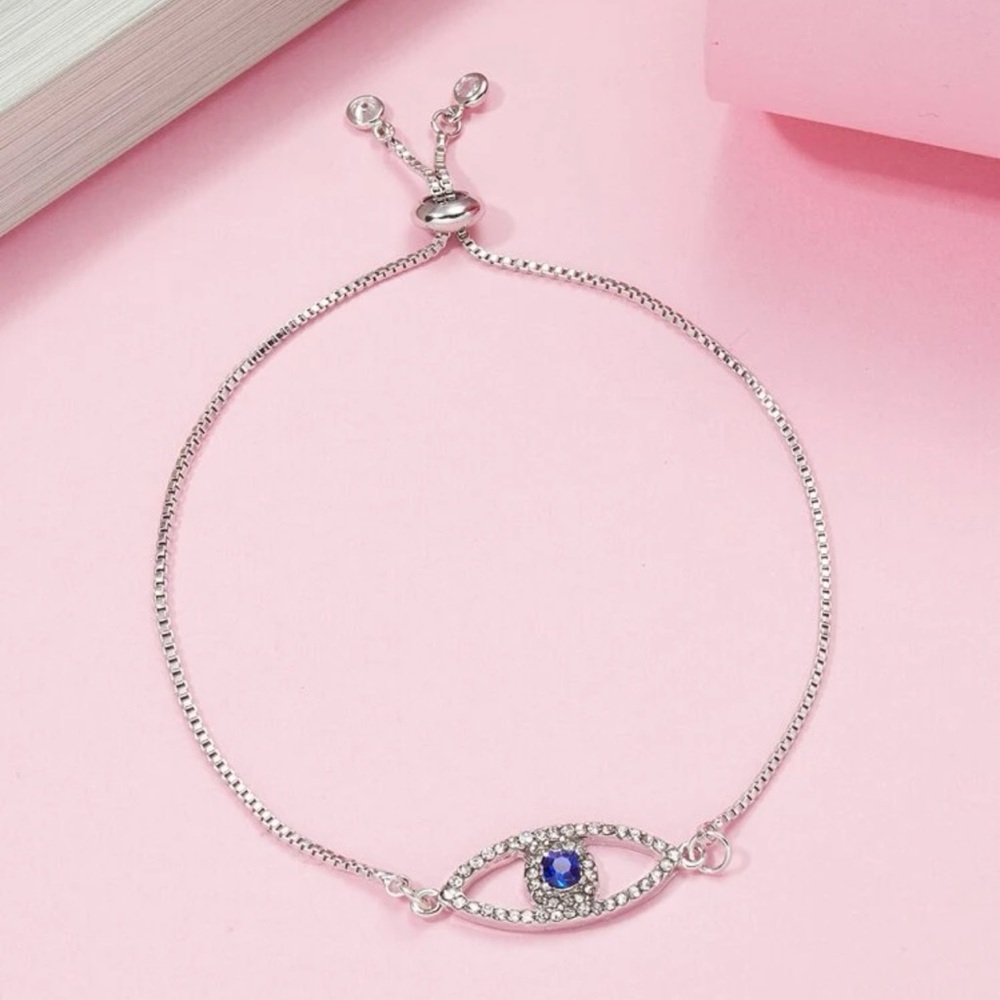 2/$10 NEW! Evil Eye Bracelet Boho Hamsa Spiritual Rhinestone